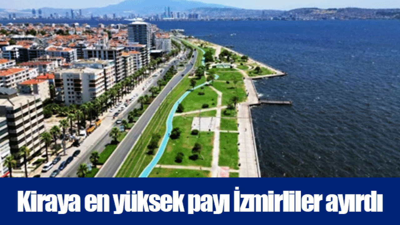 Kiraya en yüksek payı İzmirliler ayırdı