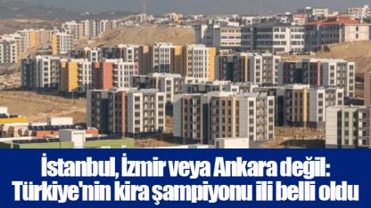 İstanbul, İzmir veya Ankara değil: Türkiye'nin kira şampiyonu ili belli oldu