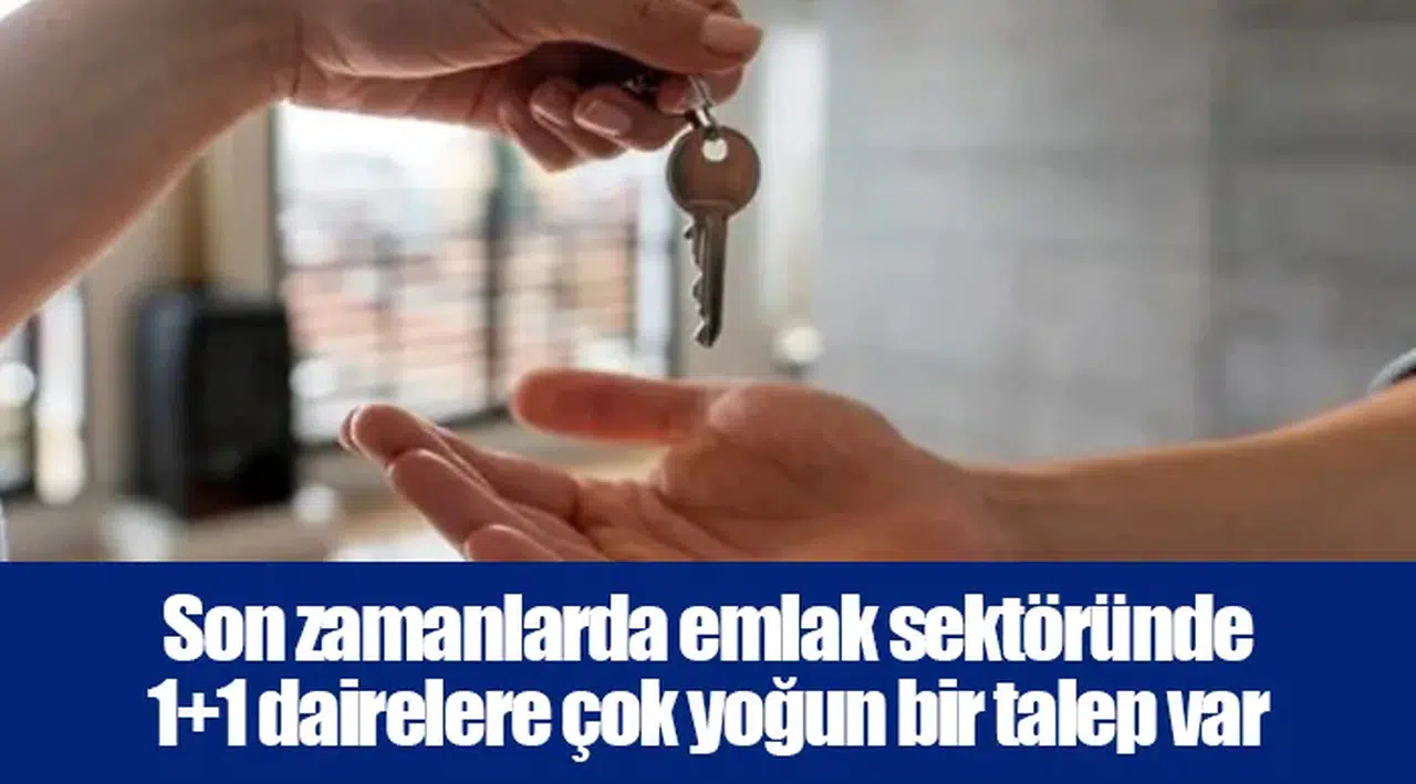 Son zamanlarda emlak sektöründe 1+1 dairelere çok yoğun bir talep var