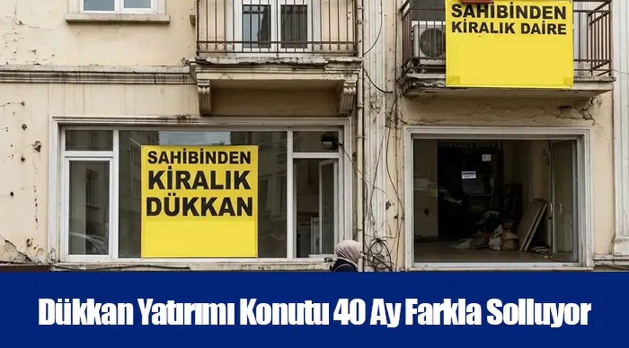 Dükkan Yatırımı Konutu 40 Ay Farkla Solluyor