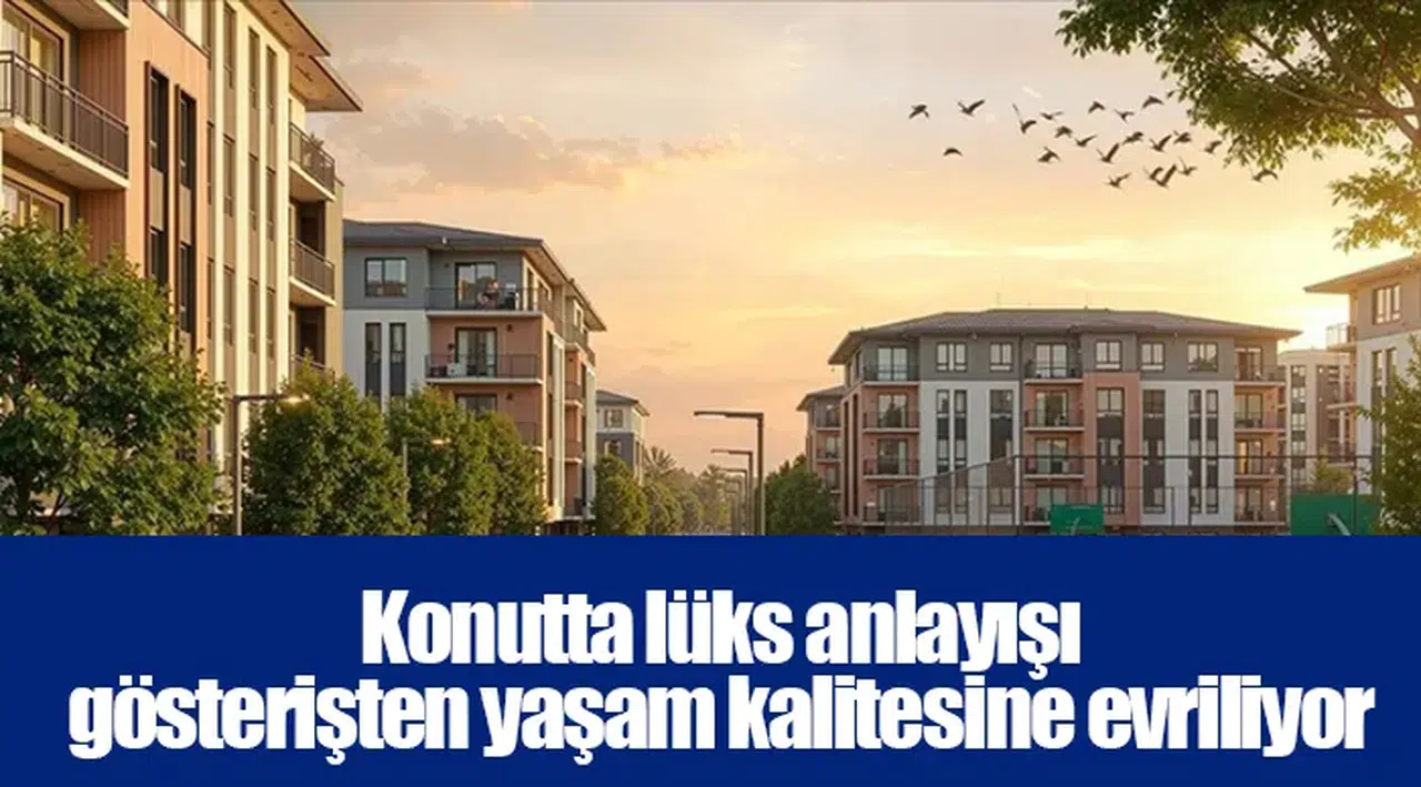 Konutta lüks anlayışı gösterişten yaşam kalitesine evriliyor