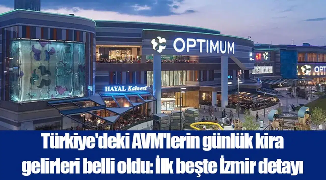 Türkiye'deki Alışveriş Merkezleri'nin Günlük Kira Gelirleri Açıklandı: İzmir İlk Beşte!
