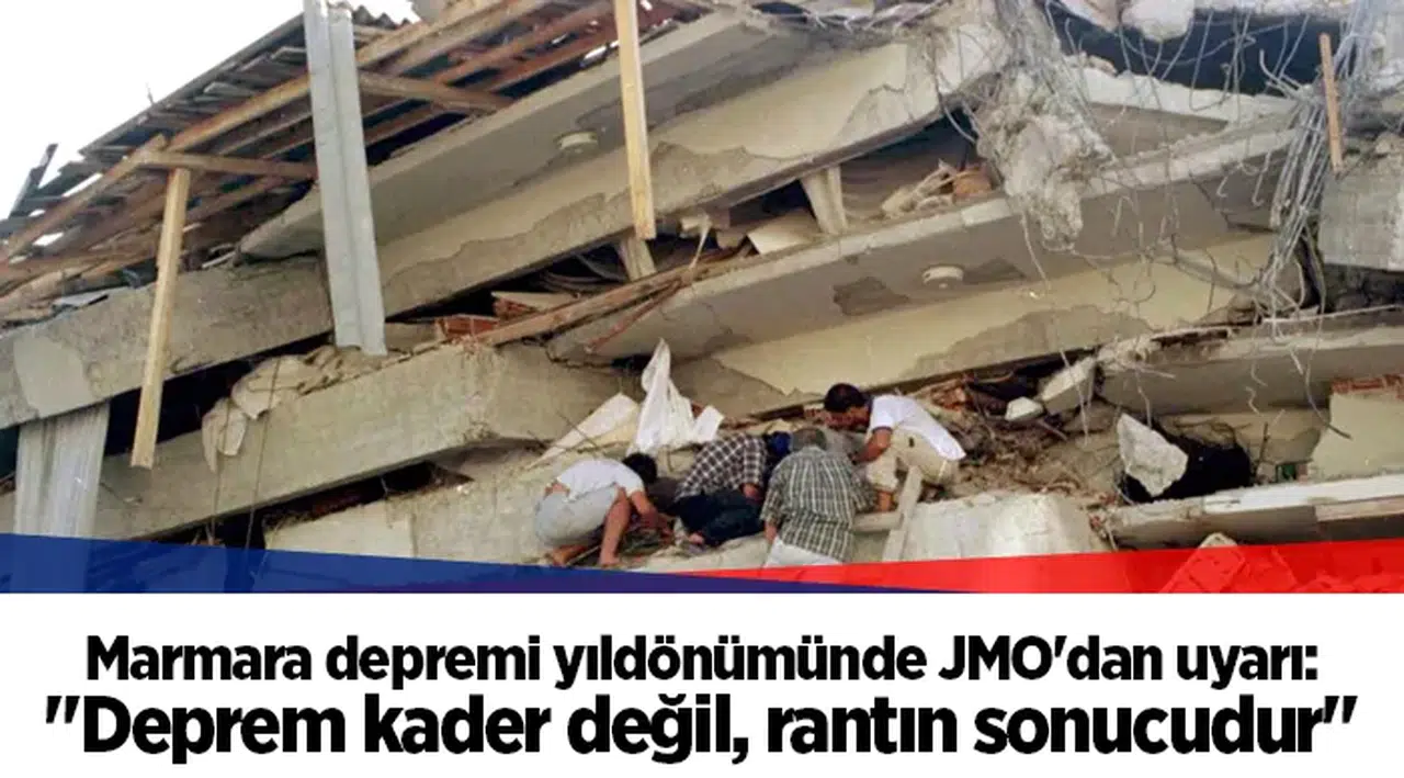 Marmara depremi yıldönümünde JMO'dan uyarı: "Deprem kader değil, rantın sonucudur"