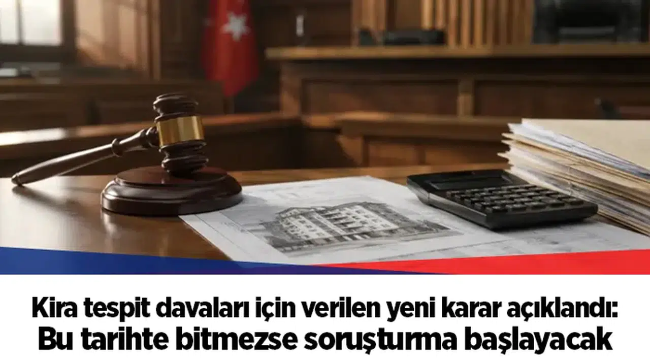 Kira tespit davaları için verilen yeni karar açıklandı: Bu tarihte bitmezse soruşturma başlayacak