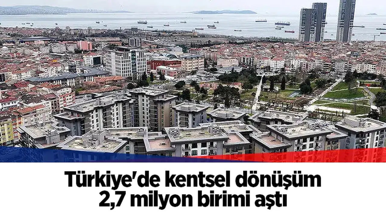 Türkiye'de kentsel dönüşüm 2,7 milyon birimi aştı