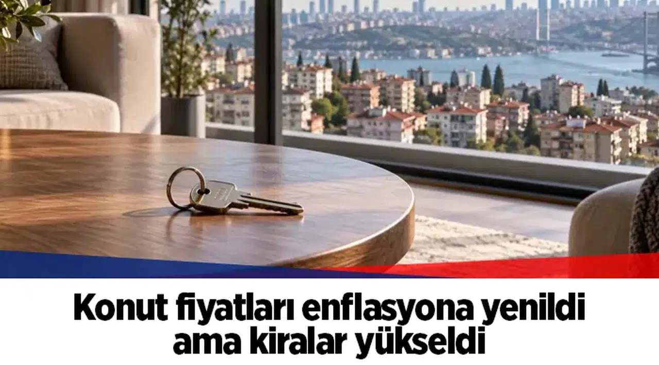 Konut fiyatları enflasyona yenildi ama kiralar yükseldi