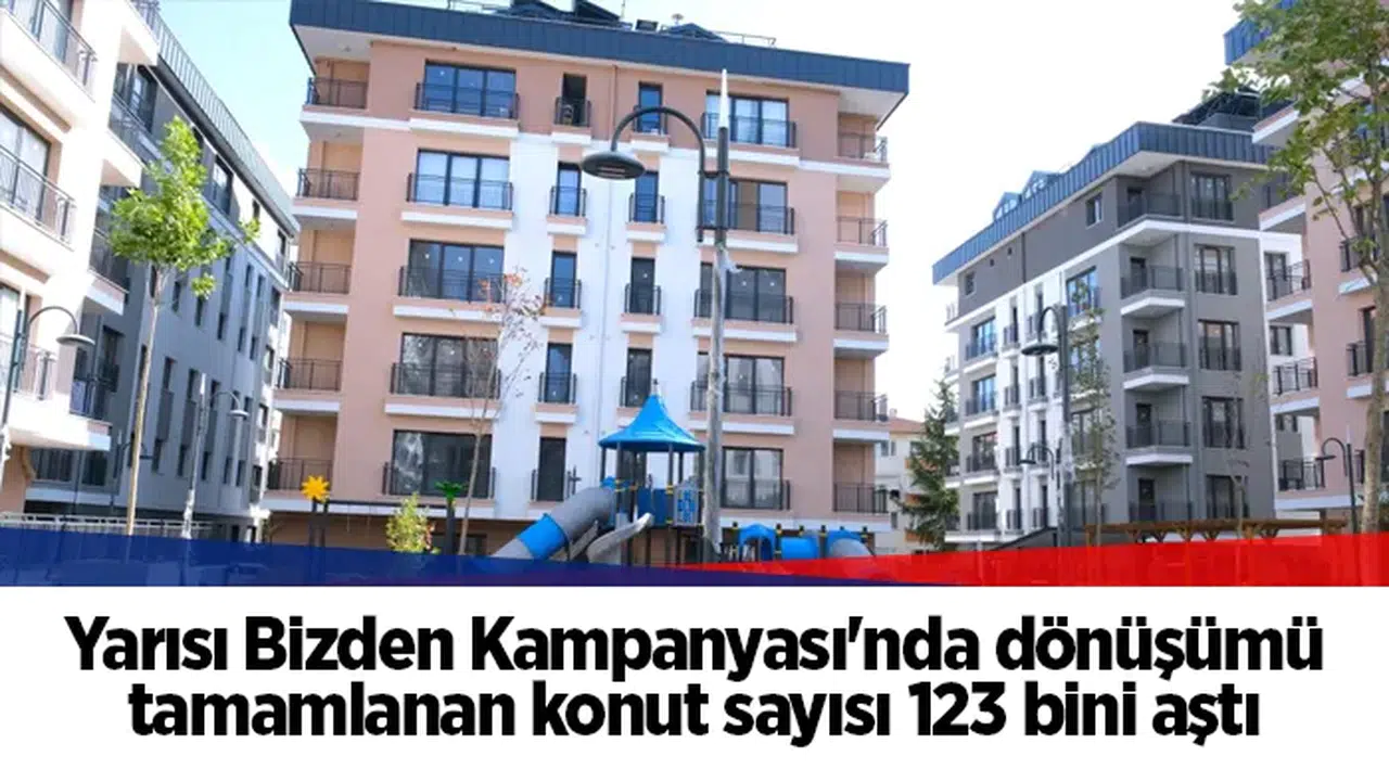 Yarısı Bizden Kampanyası'nda dönüşümü tamamlanan konut sayısı 123 bini aştı