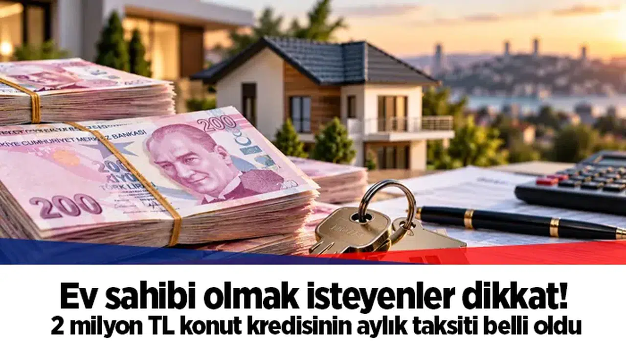 Ev sahibi olmak isteyenler dikkat! 2 milyon TL konut kredisinin aylık taksiti belli oldu