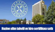 Hazine altın tahvili ve kira sertifikası sattı