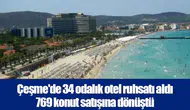 Çeşme'de 34 odalık otel ruhsatı aldı 769 konut satışına dönüştü
