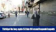 Türkiye'de beş ayda 53 bin 88 esnaf kepenk kapattı