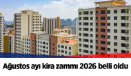 Ağustos ayı kira zammı 2026 belli oldu