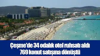 Çeşme'de 34 odalık otel ruhsatı aldı 769 konut satışına dönüştü