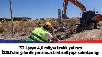 30 ilçeye 4,6 milyar liralık yatırım:  İZSU’dan yılın ilk yarısında tarihi altyapı seferberliği