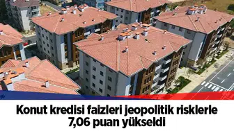 Konut kredisi faizleri jeopolitik risklerle 7,06 puan yükseldi