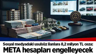 Sosyal medyadaki usulsüz ilanlara 8,2 milyon TL ceza: META hesapları engelleyecek