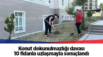 Konut dokunulmazlığı davası 10 fidanla uzlaşmayla sonuçlandı