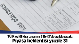 TÜİK eylül kira tavanını 3 Eylül'de açıklayacak: Piyasa beklentisi yüzde 31