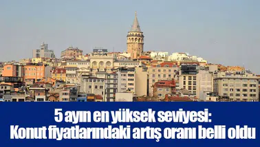 5 ayın en yüksek seviyesi: Konut fiyatlarındaki artış oranı belli oldu