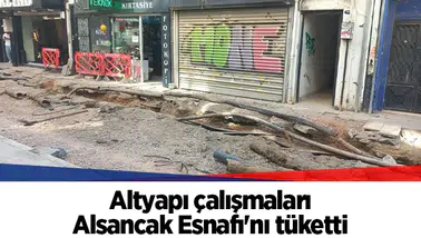 Altyapı çalışmaları Alsancak Esnafı'nı tüketti