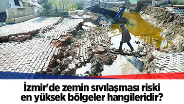 İzmir'de zemin sıvılaşması riski en yüksek bölgeler hangileridir?