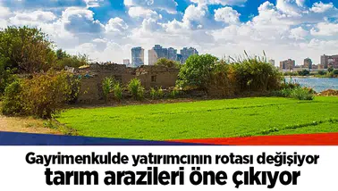 Gayrimenkulde yatırımcının rotası değişiyor tarım arazileri öne çıkıyor