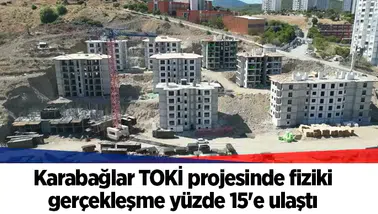 Karabağlar TOKİ projesinde fiziki gerçekleşme yüzde 15'e ulaştı