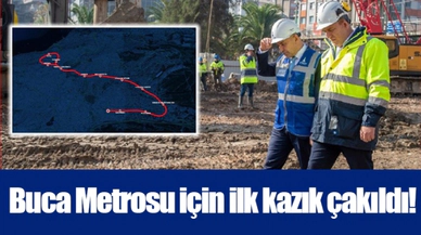 Buca Metrosu için ilk kazık çakıldı!