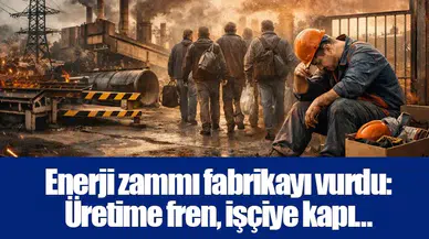 Enerji zammı fabrikayı vurdu: Üretime fren, işçiye kapı…