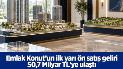 Emlak Konut’un ilk yarı ön satış geliri 50,7 Milyar TL’ye ulaştı