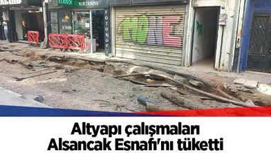 Altyapı çalışmaları Alsancak Esnafı'nı tüketti