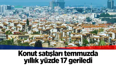 Konut satışları temmuzda yıllık yüzde 17 geriledi