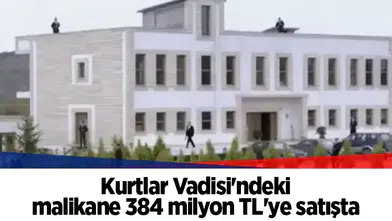 Kurtlar Vadisi'ndeki malikane 384 milyon TL'ye satışta