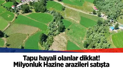 Tapu hayali olanlar dikkat! Milyonluk Hazine arazileri satışta
