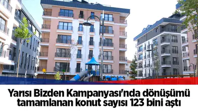 Yarısı Bizden Kampanyası'nda dönüşümü tamamlanan konut sayısı 123 bini aştı