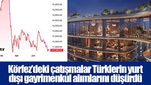 Körfez’deki çatışmalar Türklerin yurt dışı gayrimenkul alımlarını düşürdü