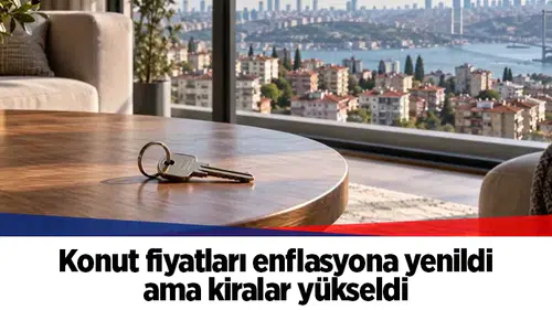 Konut fiyatları enflasyona yenildi ama kiralar yükseldi