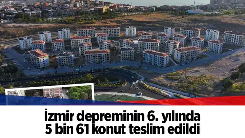 İzmir depreminin 6. yılında 5 bin 61 konut teslim edildi