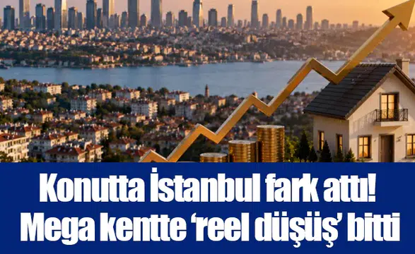 İstanbul konutta reel düşüşü bitirdi, Türkiye genelinde kayıp sürüyor