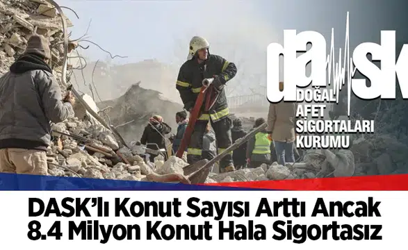 DASK’lı Konut Sayısı Arttı Ancak 8.4 Milyon Konut Hala Sigortasız