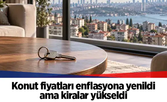 Konut fiyatları enflasyona yenildi ama kiralar yükseldi