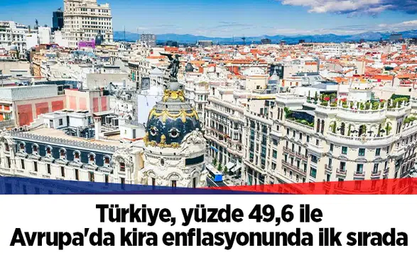 Türkiye, yüzde 49,6 ile Avrupa'da kira enflasyonunda ilk sırada