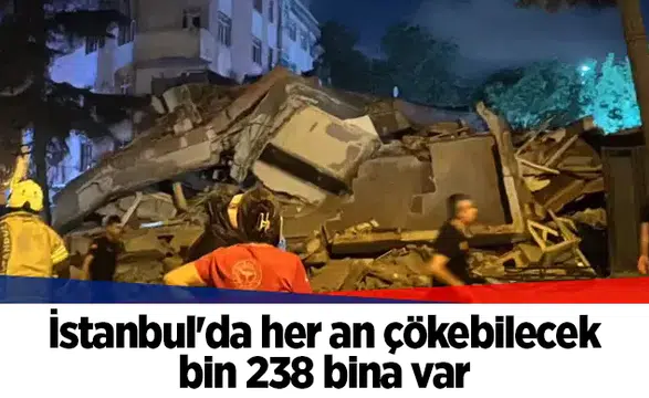İstanbul'da her an çökebilecek bin 238 bina var