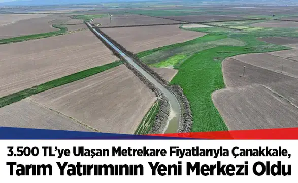 3.500 TL’ye Ulaşan Metrekare Fiyatlarıyla Çanakkale, Tarım Yatırımının Yeni Merkezi Oldu