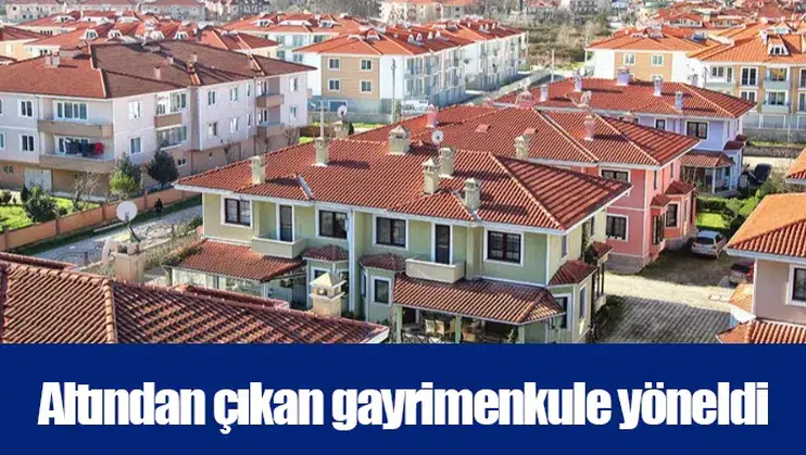 Altından çıkan gayrimenkule yöneldi