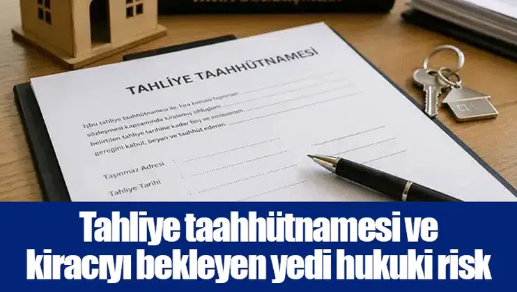 Tahliye taahhütnamesi ve kiracıyı bekleyen yedi hukuki risk