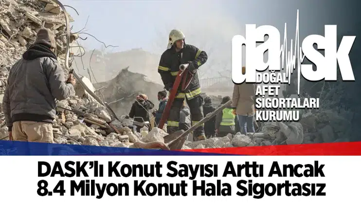 DASK’lı Konut Sayısı Arttı Ancak 8.4 Milyon Konut Hala Sigortasız