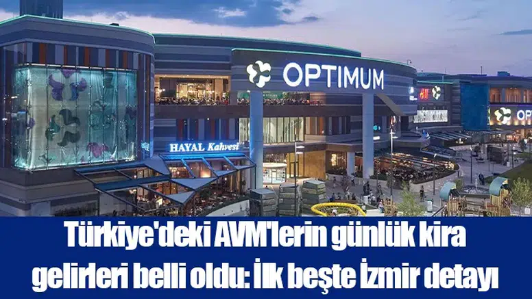 Türkiye'deki Alışveriş Merkezleri'nin Günlük Kira Gelirleri Açıklandı: İzmir İlk Beşte!