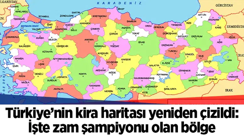 Türkiye’nin kira haritası yeniden çizildi: İşte zam şampiyonu olan bölge