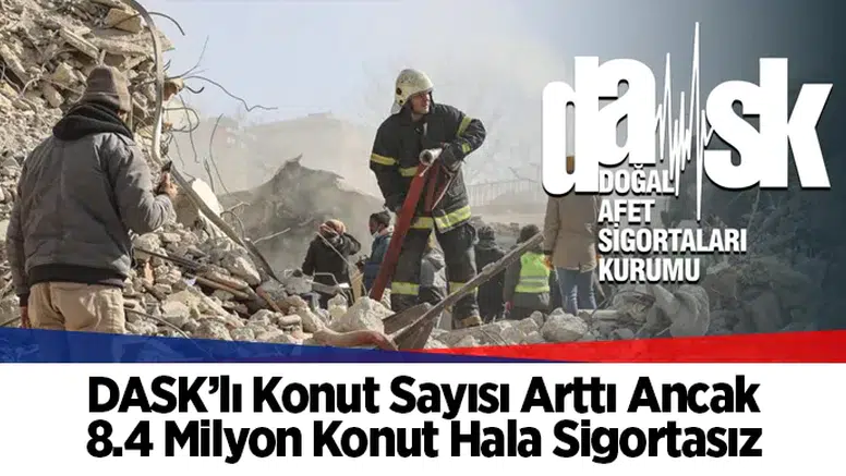 DASK’lı Konut Sayısı Arttı Ancak 8.4 Milyon Konut Hala Sigortasız
